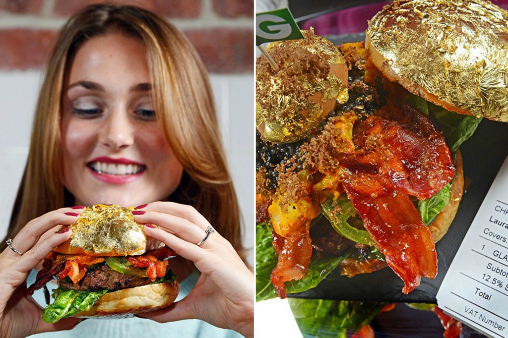 گران ترین همبرگر جهان با طلای خوردنی! گران ترین همبرگر جهان با طلای خوردنی!