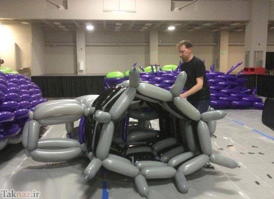 بزرگترین مجسمه بادکنکی دنیا + تصاویر بزرگترین مجسمه بادکنکی دنیا + تصاویر